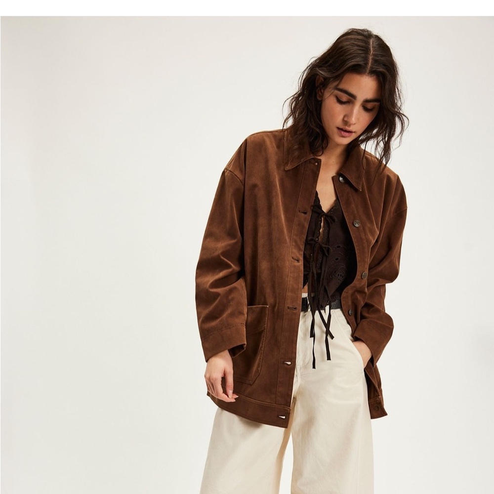 WE THE FREE BY FREE PEOPLE Avery Vegan Suede Jacket